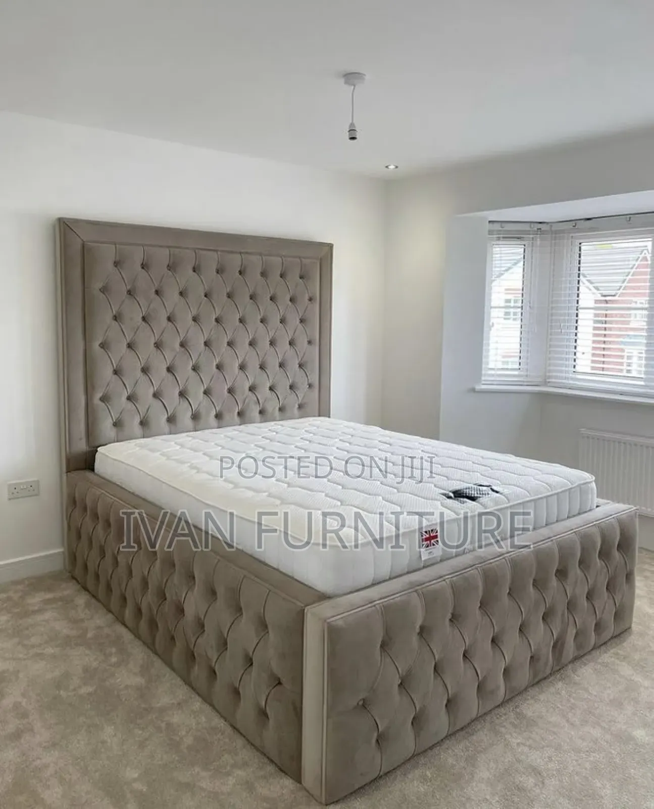 Fabric Beds Available in High Density Mattress 5x6 and 6x6