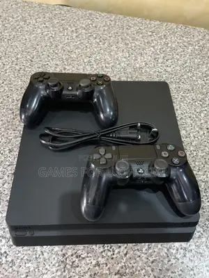 Sony Brand Ps4 Slim Chipped Black With 2 Pads Uk Used*