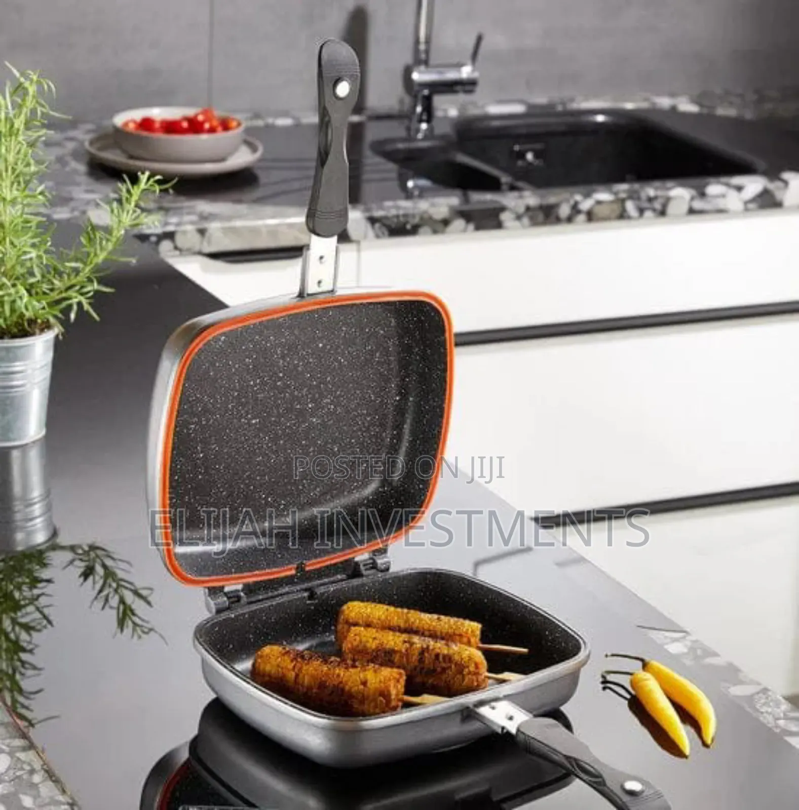 Dessini Aluminum Two-Sided Double Grill Non