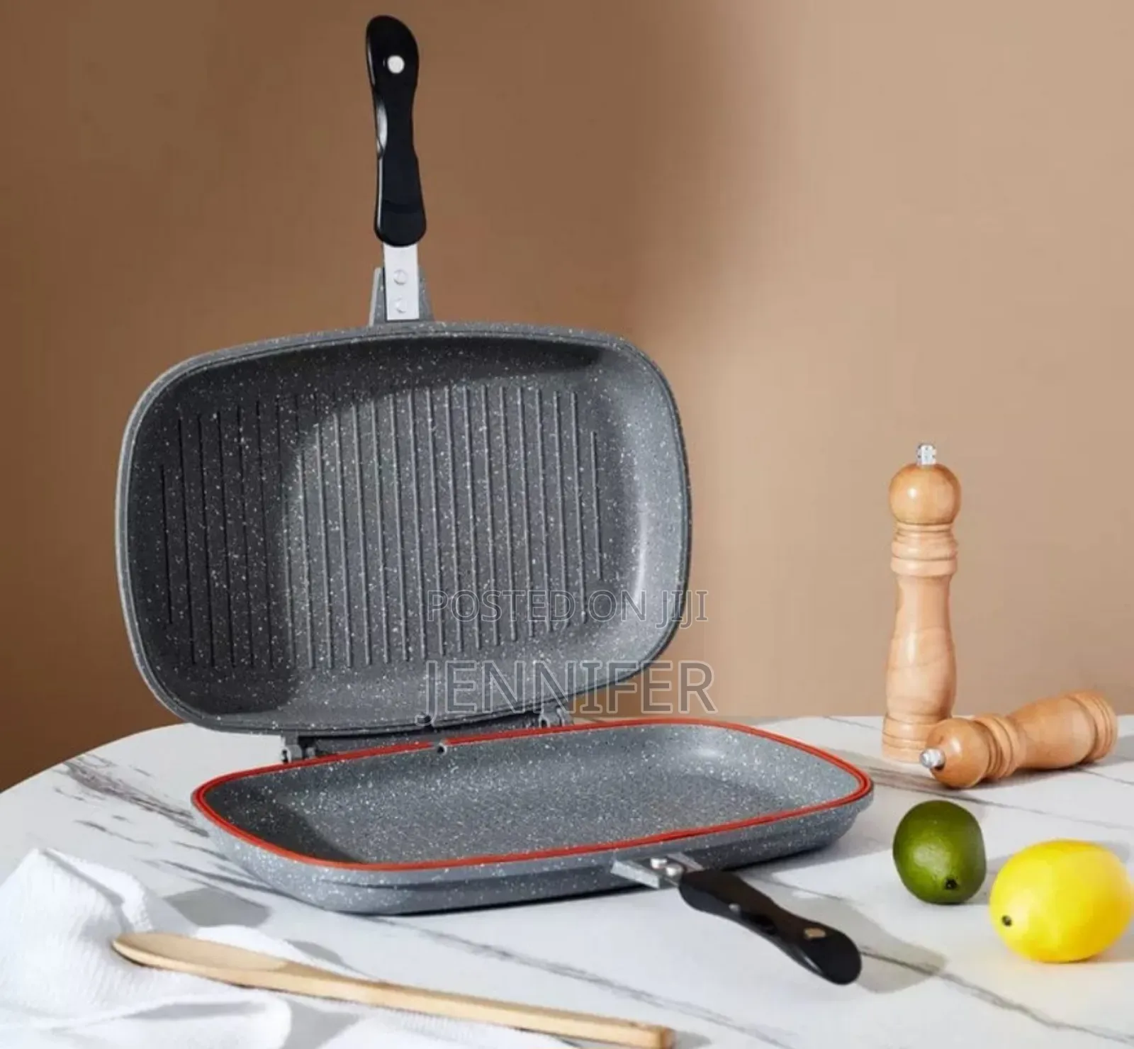 Dessini Aluminum Two-Sided Double Grill Non
