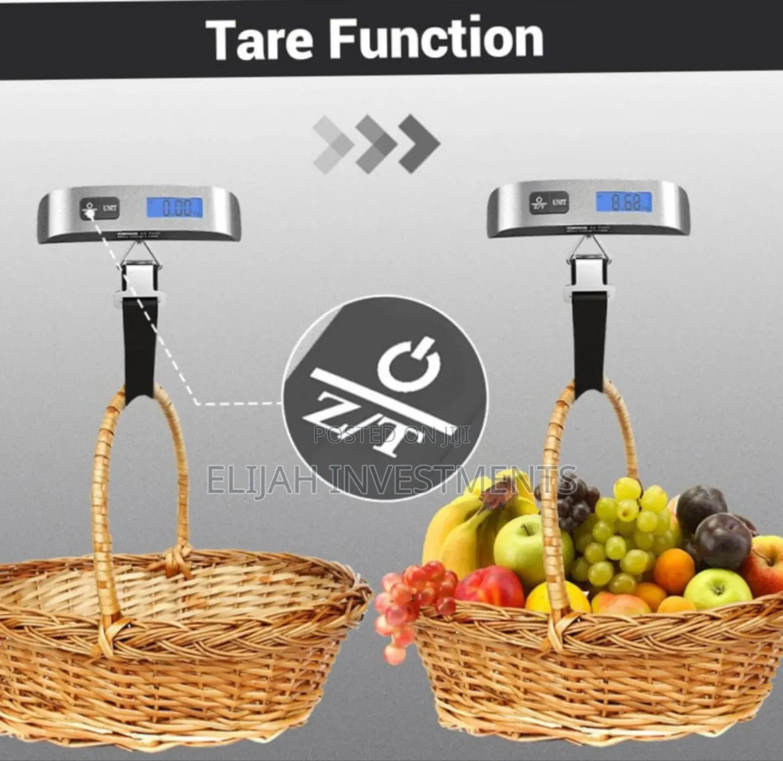 Digital Travel Luggage Scale, Max Weight 50kg