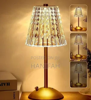 Photo - Crystal Table Lamp, Bedside Crystal Table Lamp