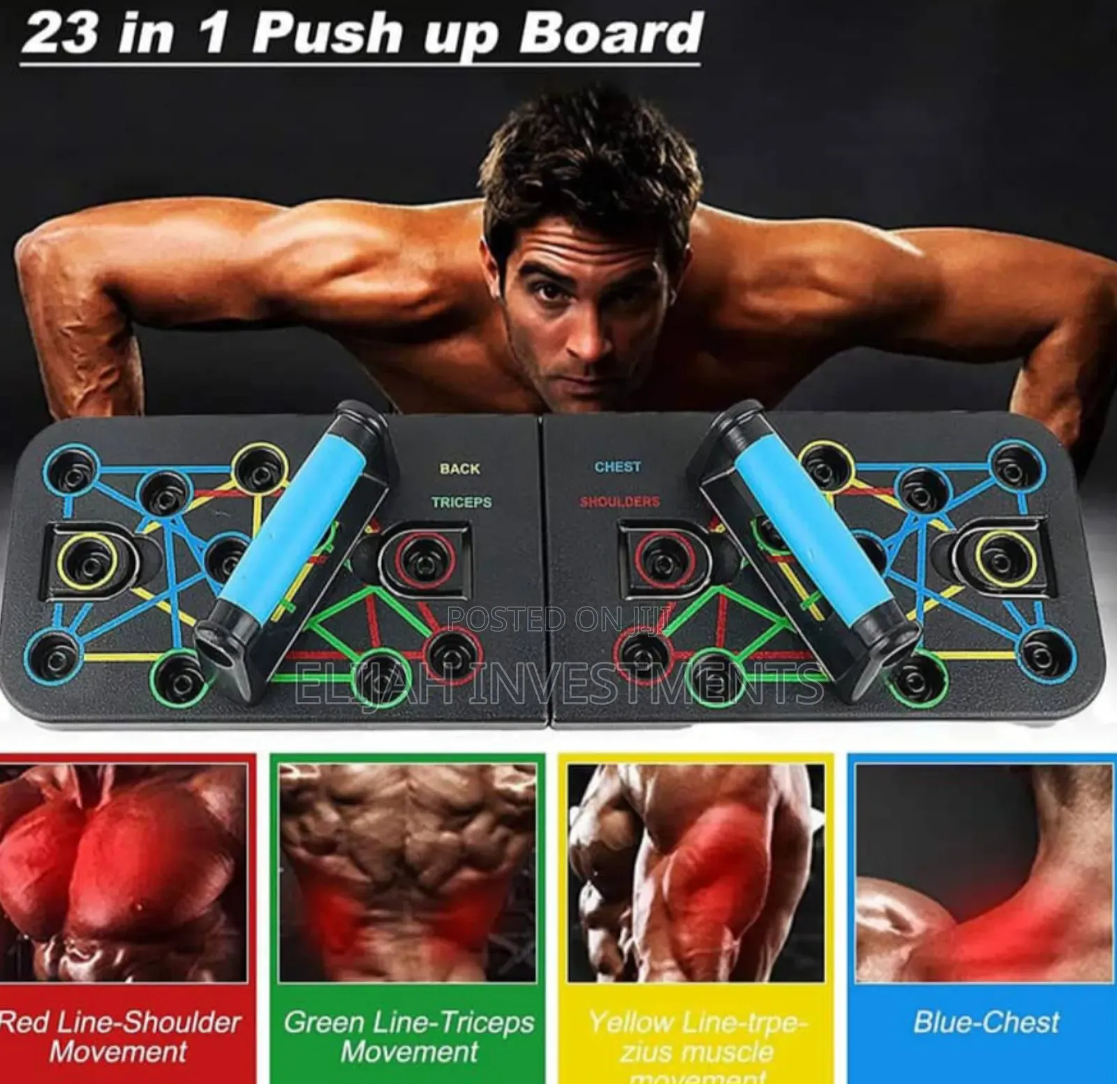 Foldable Push Up Board With Handle for Complete Body Workout