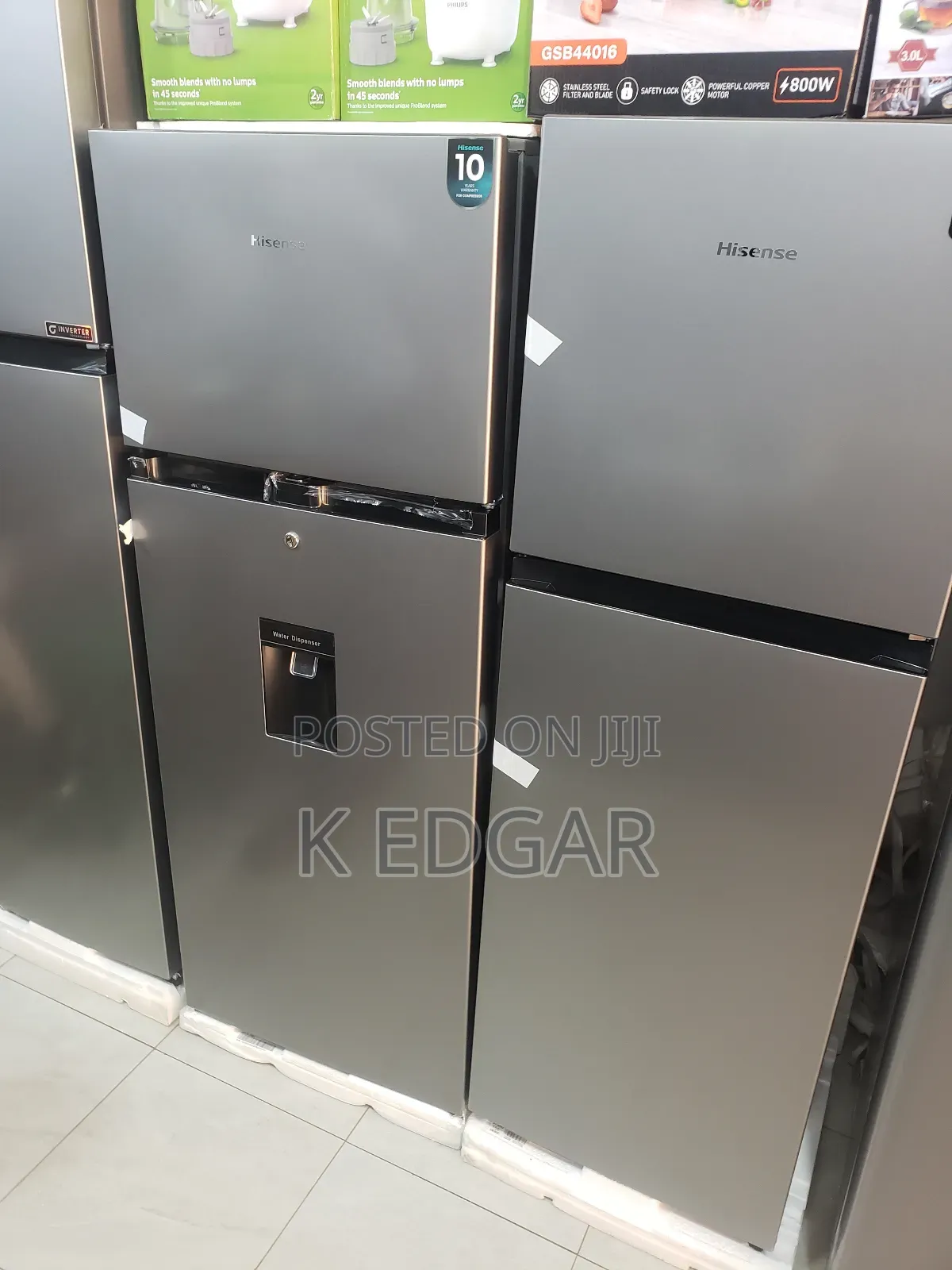270 Litres Hisense Double Door Refrigerator With Dispenser