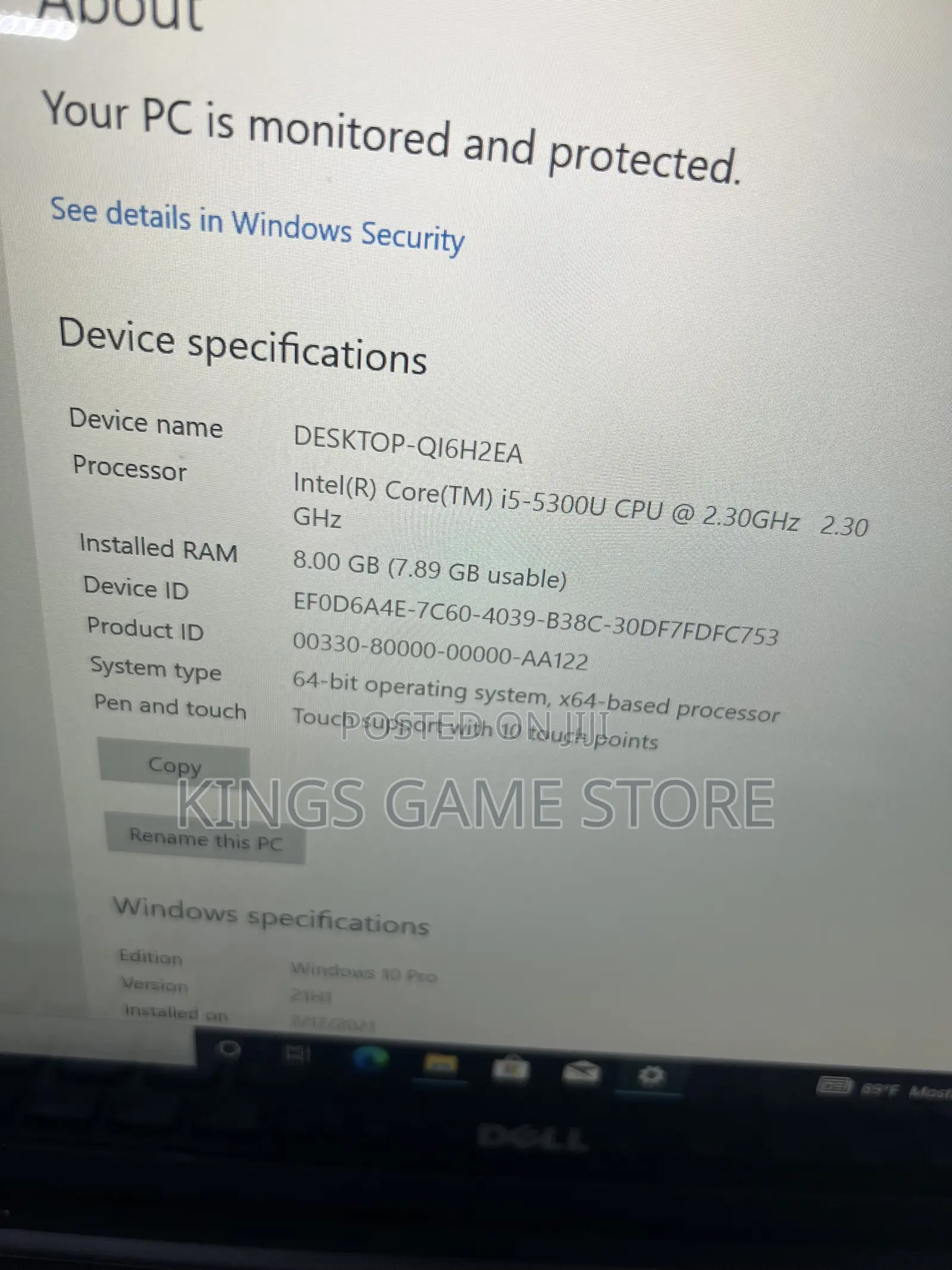 Laptop Dell Latitude 7450 8GB Intel Core I5 SSD 256GB