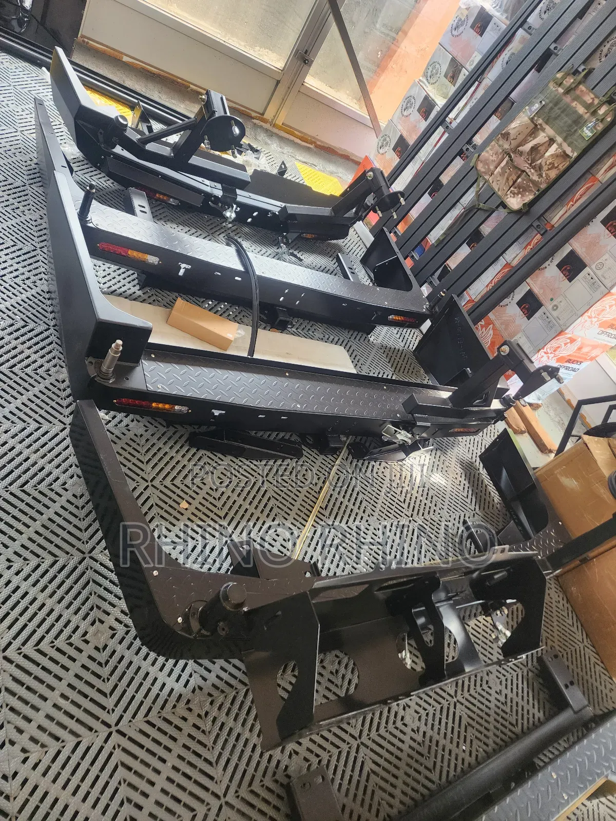 Arb Rear Bumper Bar With Wheel Jerrycan Carrier Arms