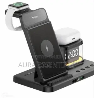 Yesido Ds22 5-in-1 Wireless Charger With Clock