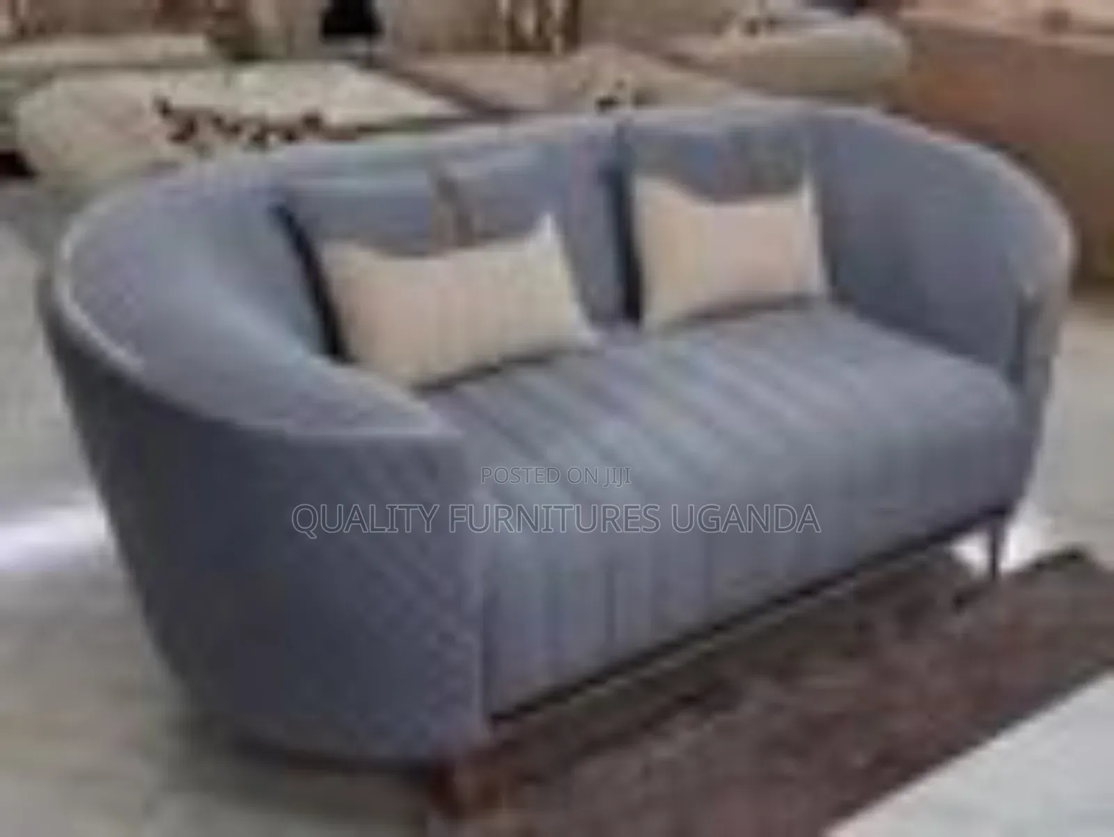 2 Seater Curved Armless Couch