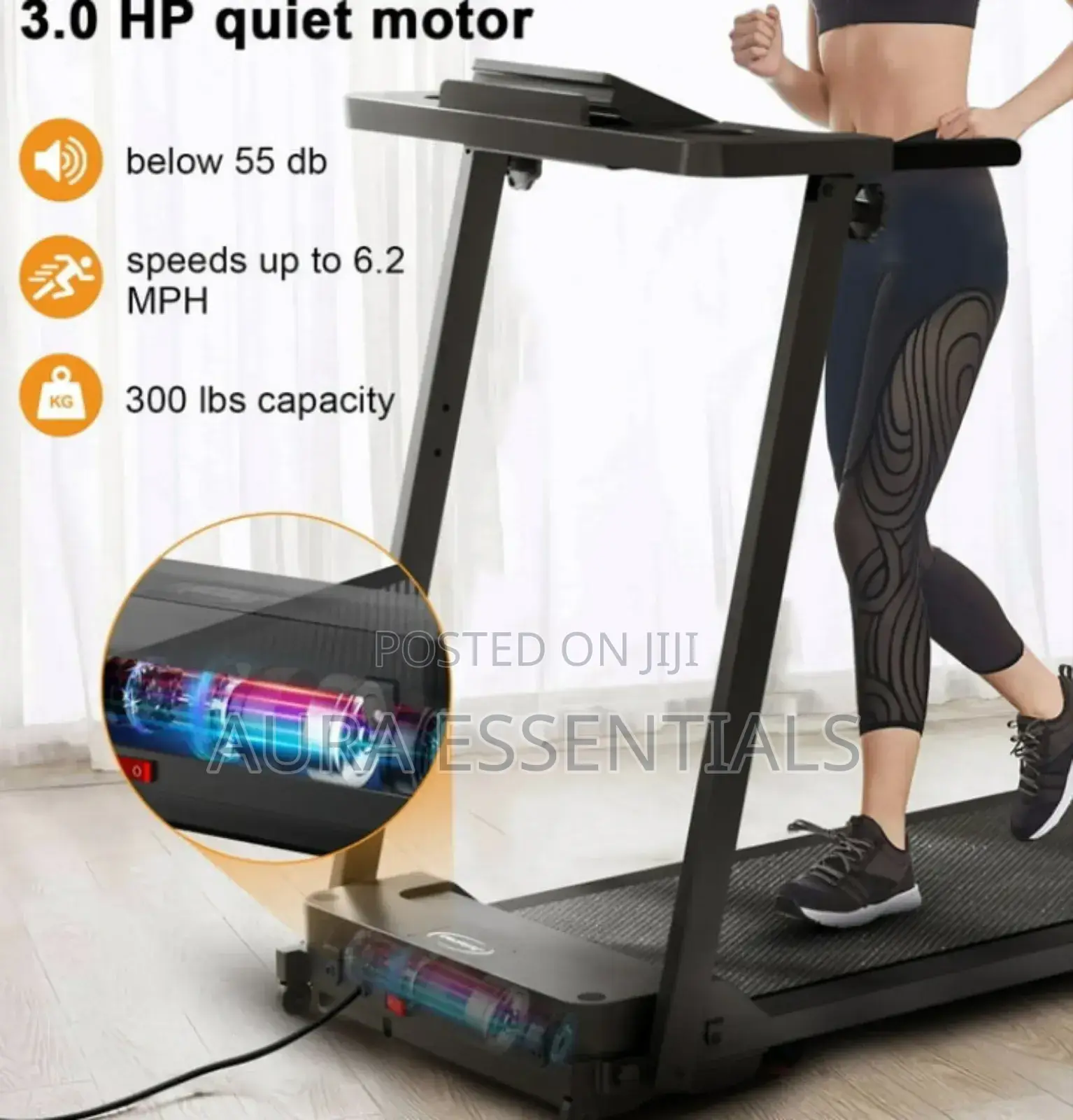 3.0 Hp Foldable Compact Treadmill