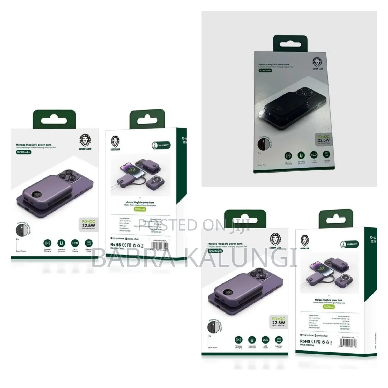 Green Lion Monoco Megsafe Power Bank .