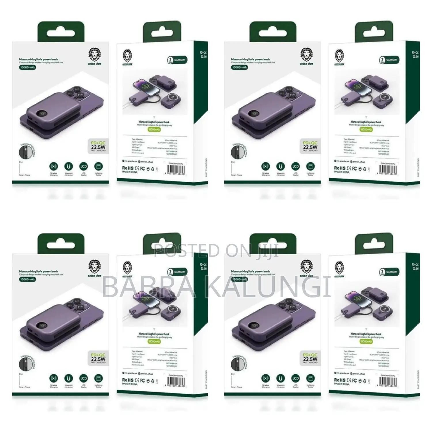 Green Lion Monoco Megsafe Power Bank .