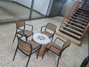 Nordic Plastic Table and 4 Chairs Set
