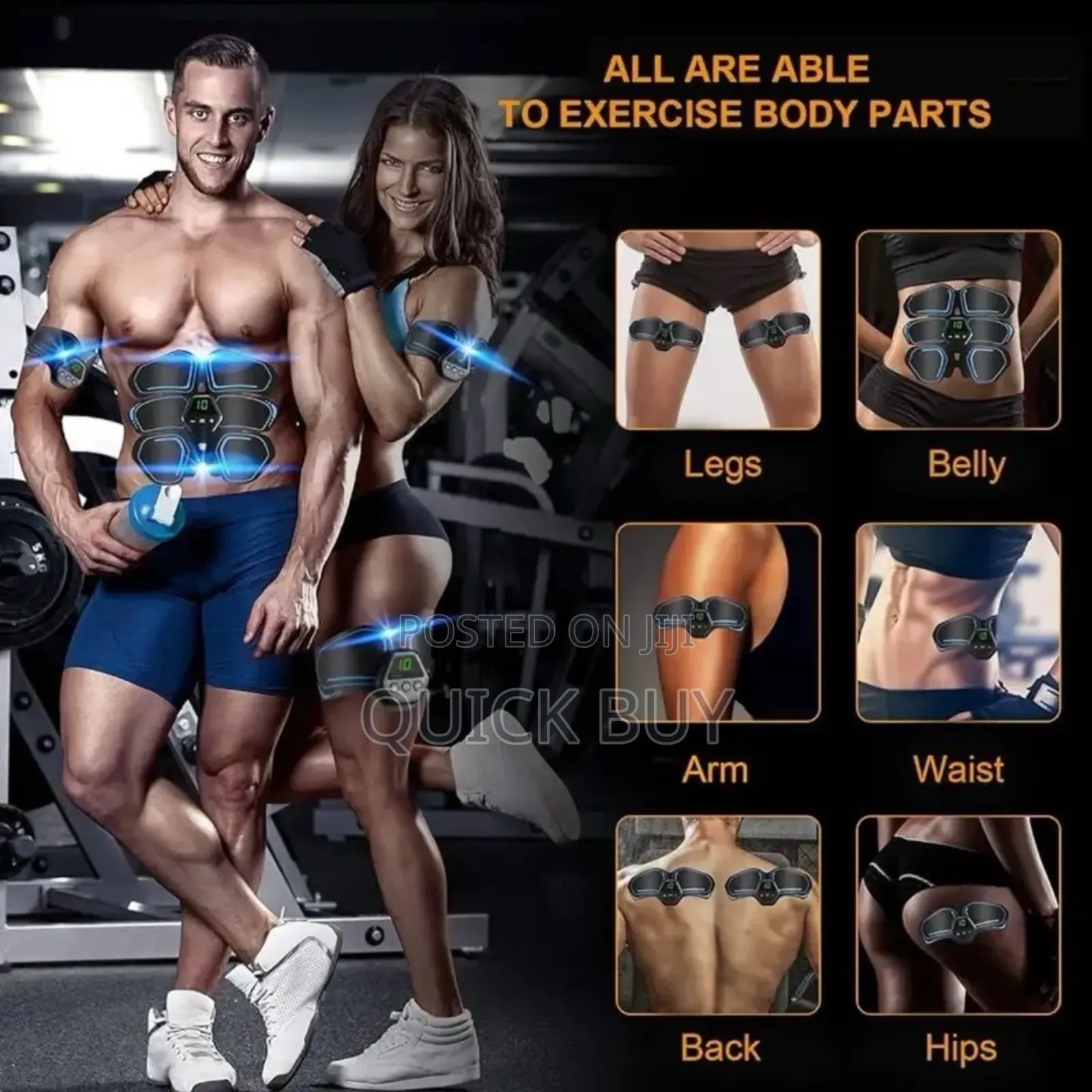 Ems Abs Maker Electric With Biceps And Triceps Sticker