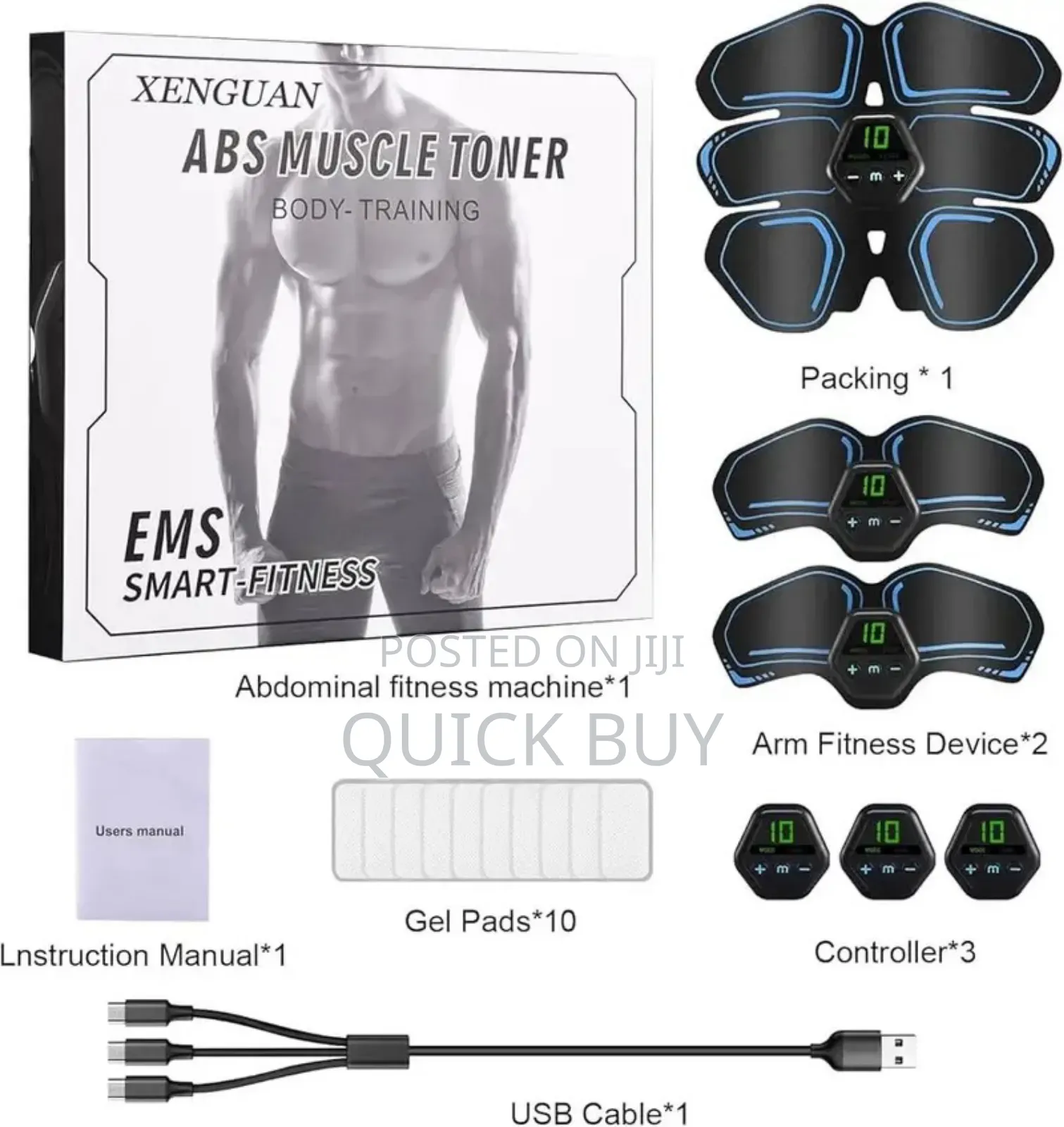 Ems Abs Maker Electric With Biceps And Triceps Sticker