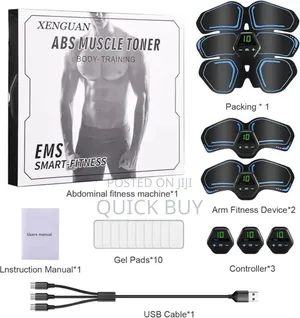 Ems Abs Maker Electric With Biceps And Triceps Sticker