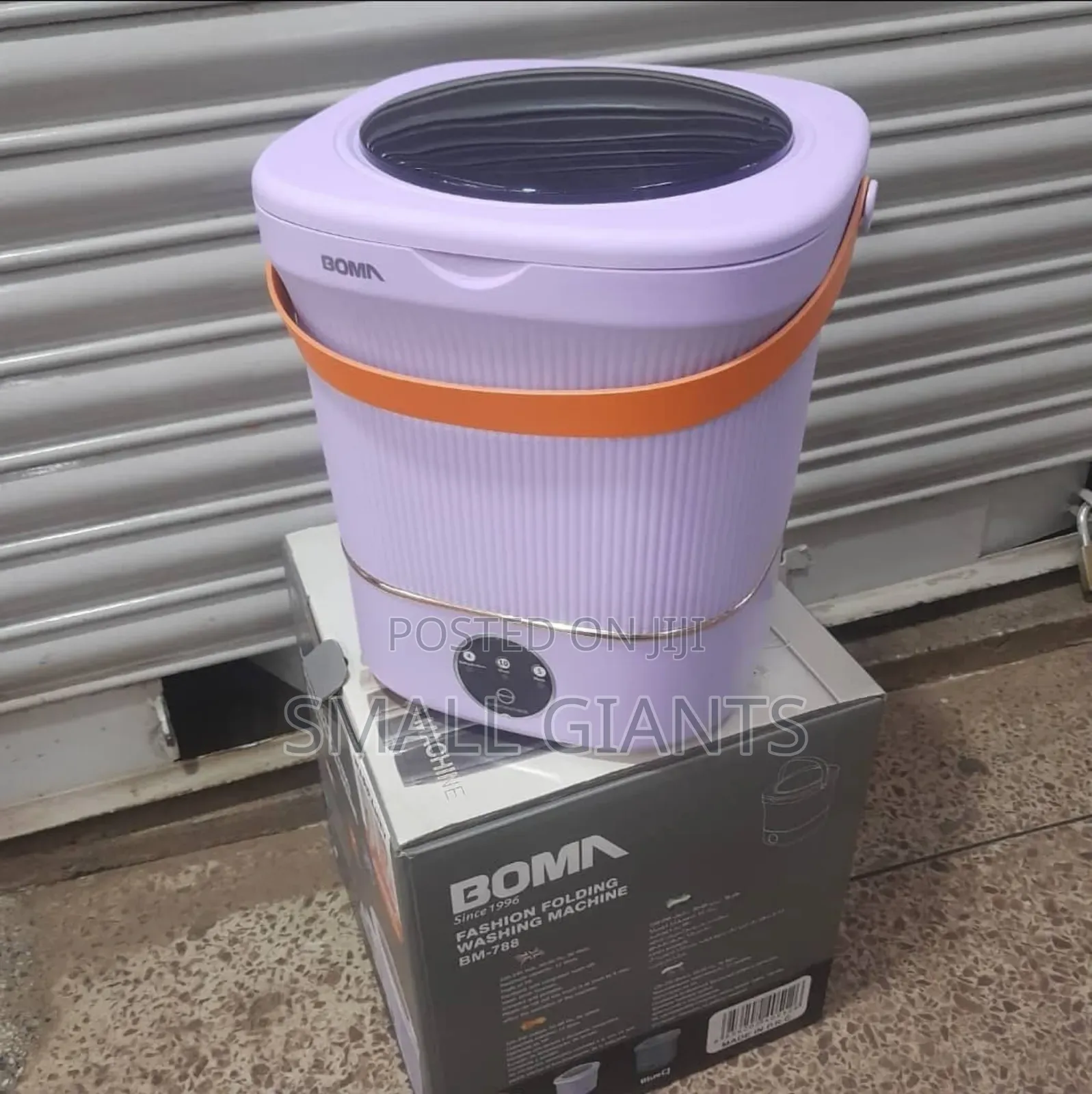 Boma Bm-188 Foldable Mini Washing Machine, Purple
