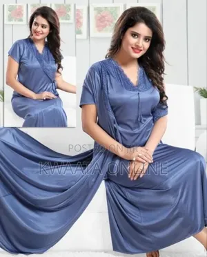 2piece Women's 100% Pure Luxury Mulberry Silk Robe Nightwear
