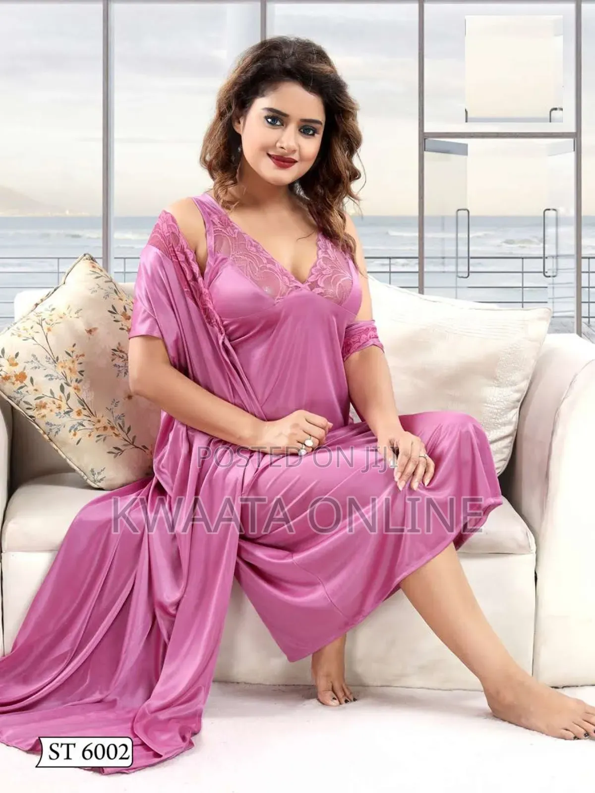 2piece Women's 100% Pure Luxury Mulberry Silk Robe Nightwear
