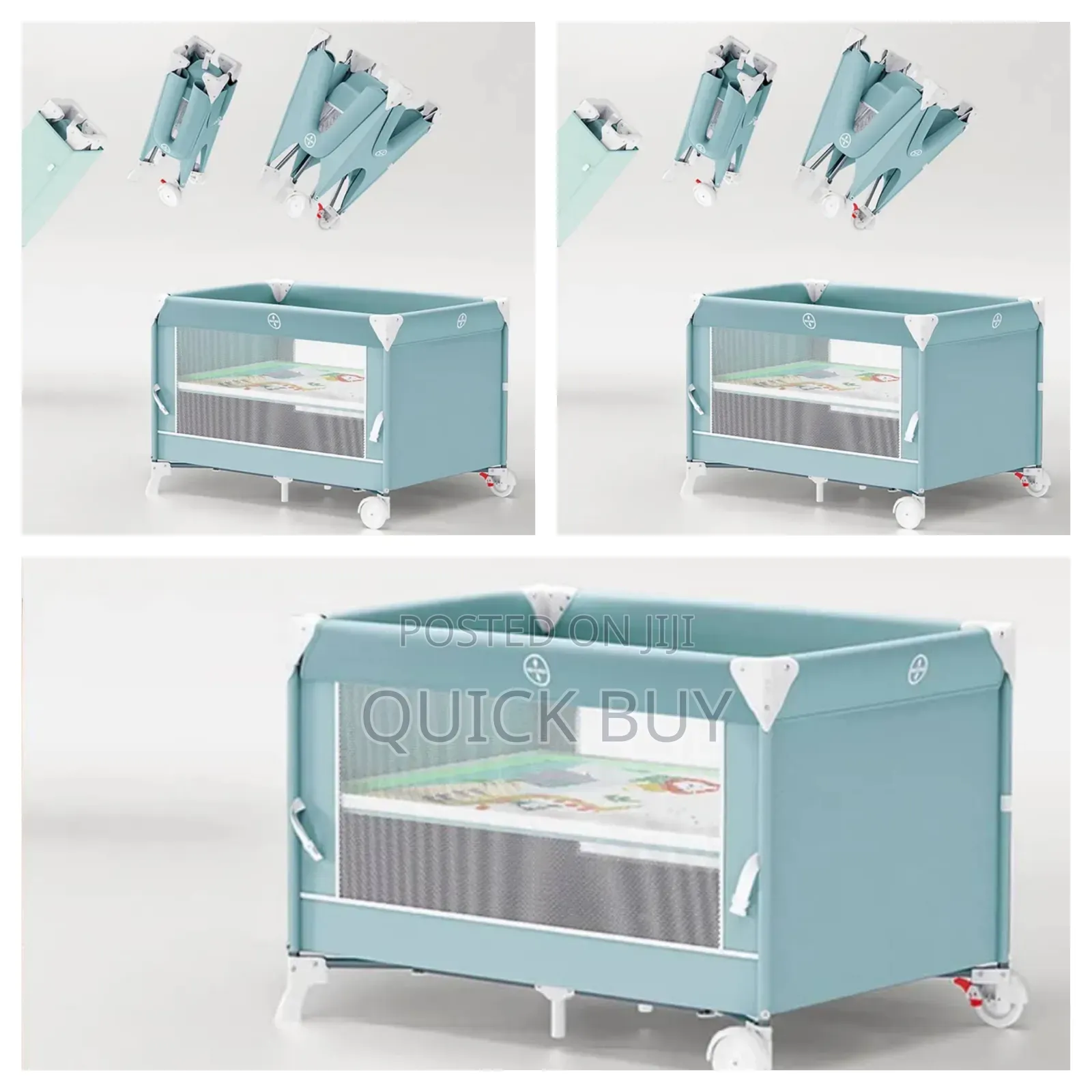 Foldable Toddler Portable Bed Color Varies