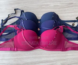 Women's Lacenon Sagging Adjustable Bra Deep v Solid Color