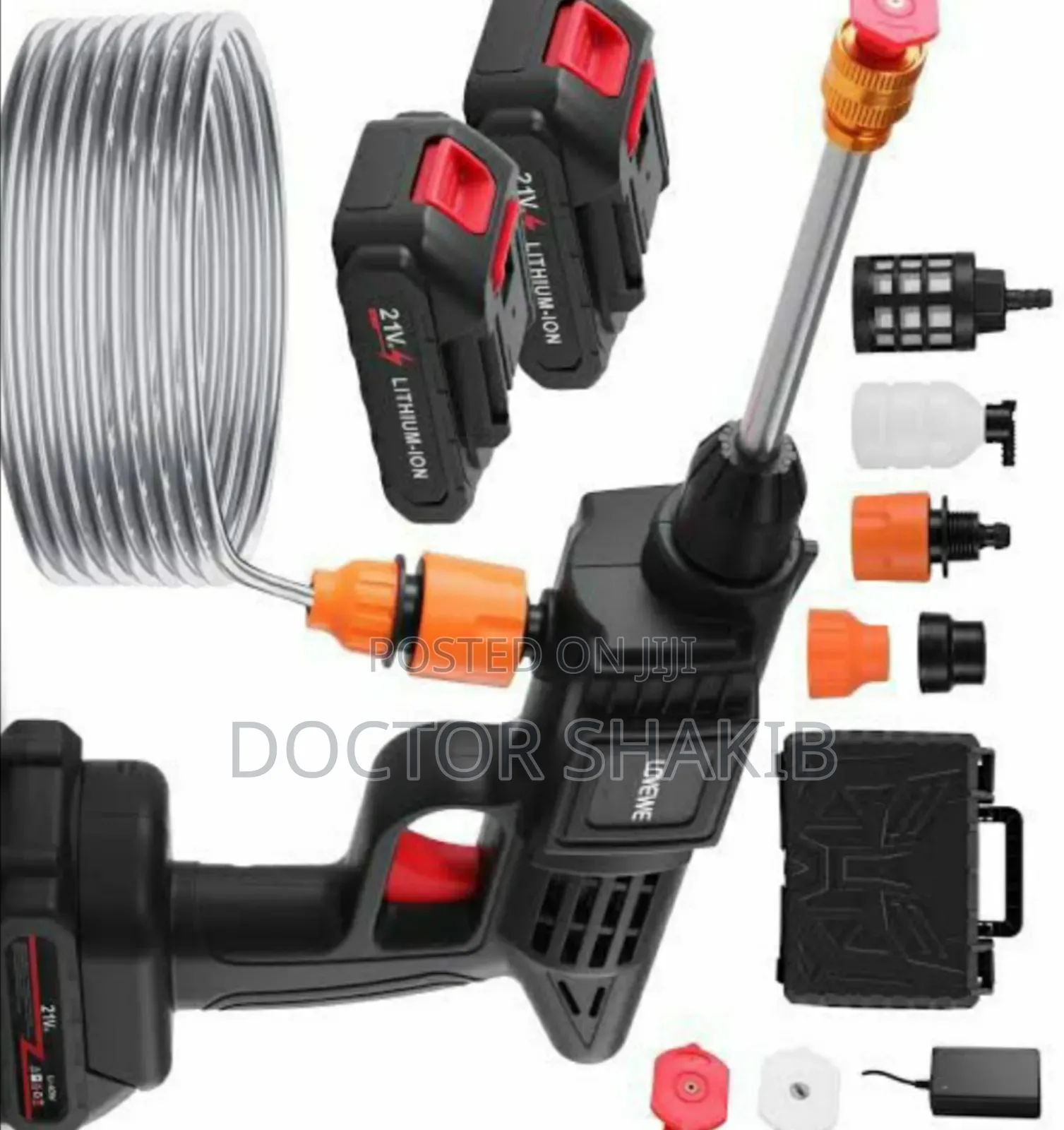 Rechargeable Portable High Pressure Car Washer- 2 Batteries