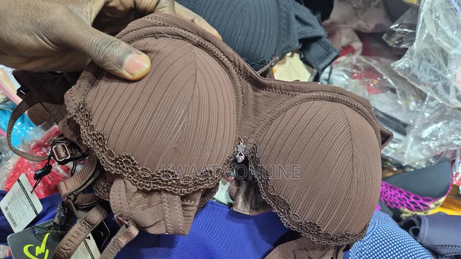 Women Push Up Bra Seamless Striped Bralette Underwire Bras