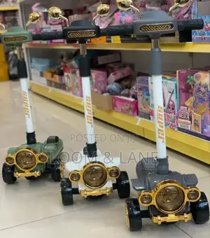 Kids Fancy Gold Scooter