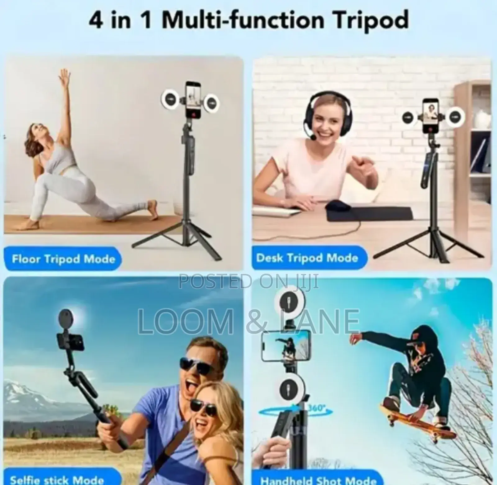 Plokama Auto -A7 Pro Ai Selfie Stick Tripod