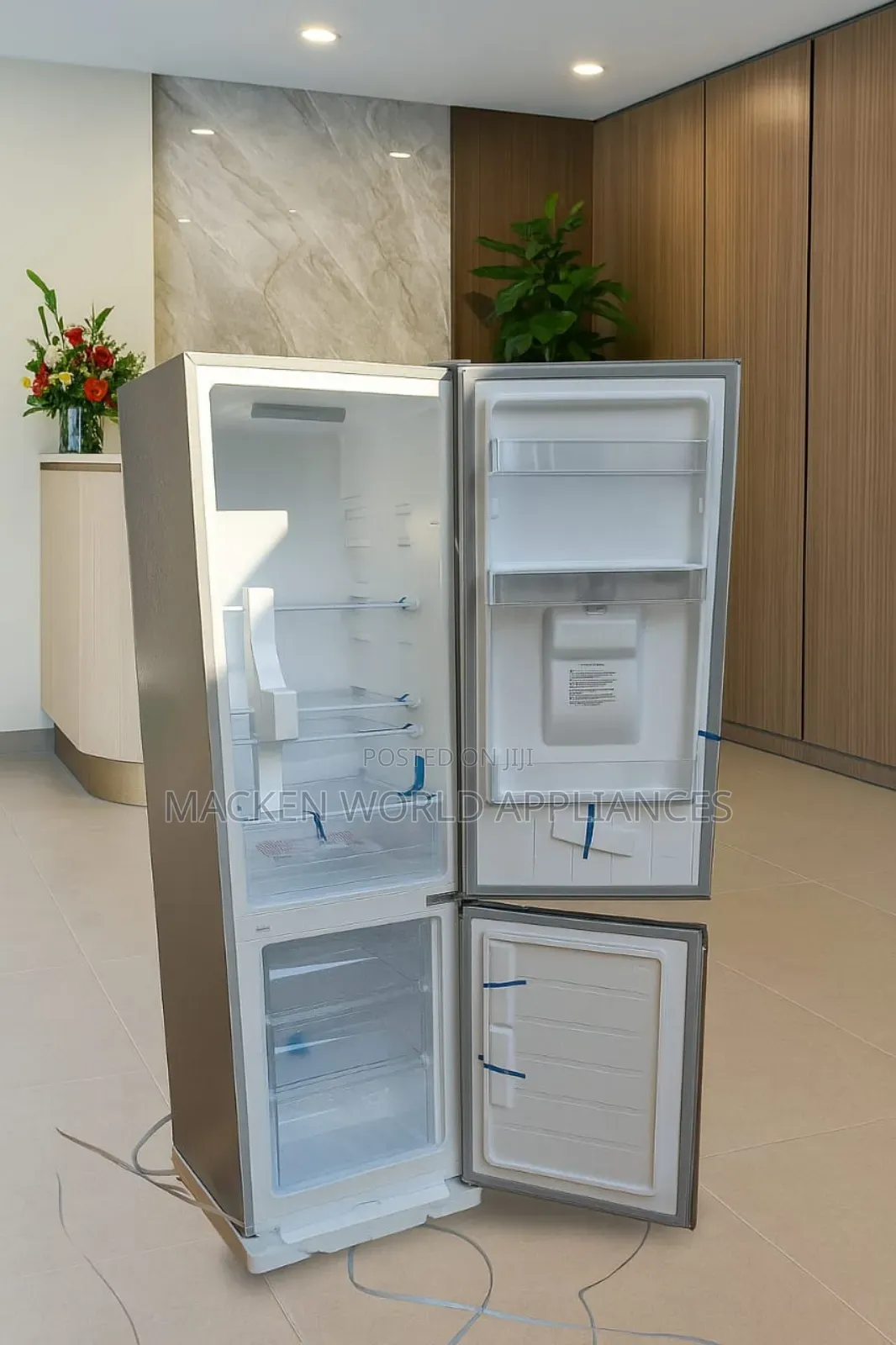 341 Liters Chiq Double Door Fridge With Booster Freezer