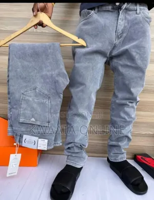 Mens Fashion Jeans Straight Stretch Comfortable Breathable