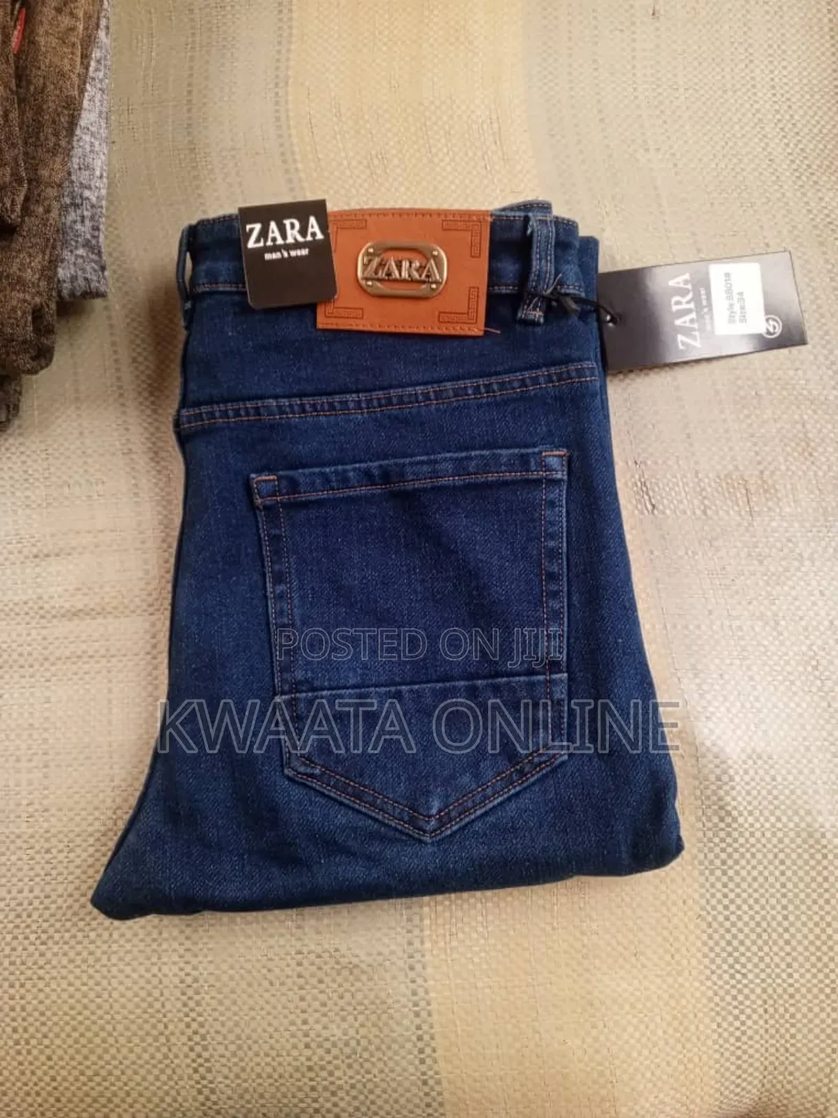 Mens Fashion Jeans Straight Stretch Comfortable Breathable