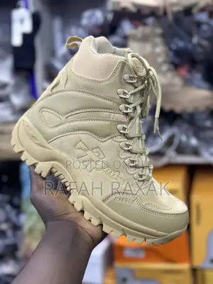Men’S Khaki Rafale Military Army Tactical Desert Boots