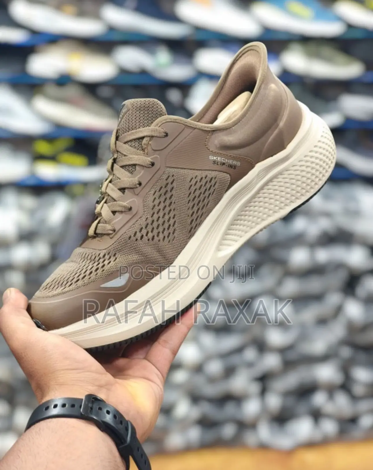 Original Brown Skechers Ultra Light Slip-ins Trainer Sneaker