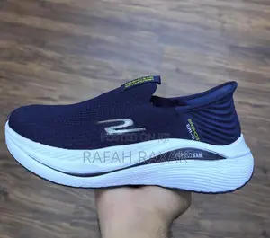 Original Blue/White Skechers Slip Ins Max Cushion Sneakers