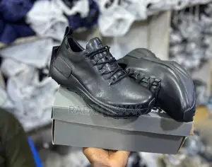 Men’S Triple Black Ecco Leather Sneakers