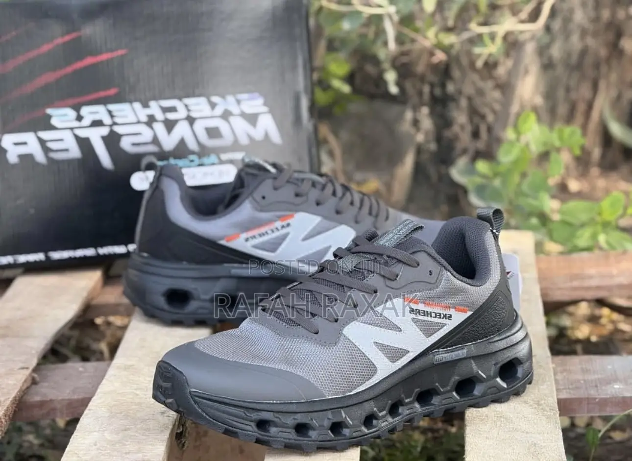 Grey/Black Skechers Go Walk “Glide Step” Training Sneakers