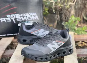 Grey/Black Skechers Go Walk “Glide Step” Training Sneakers