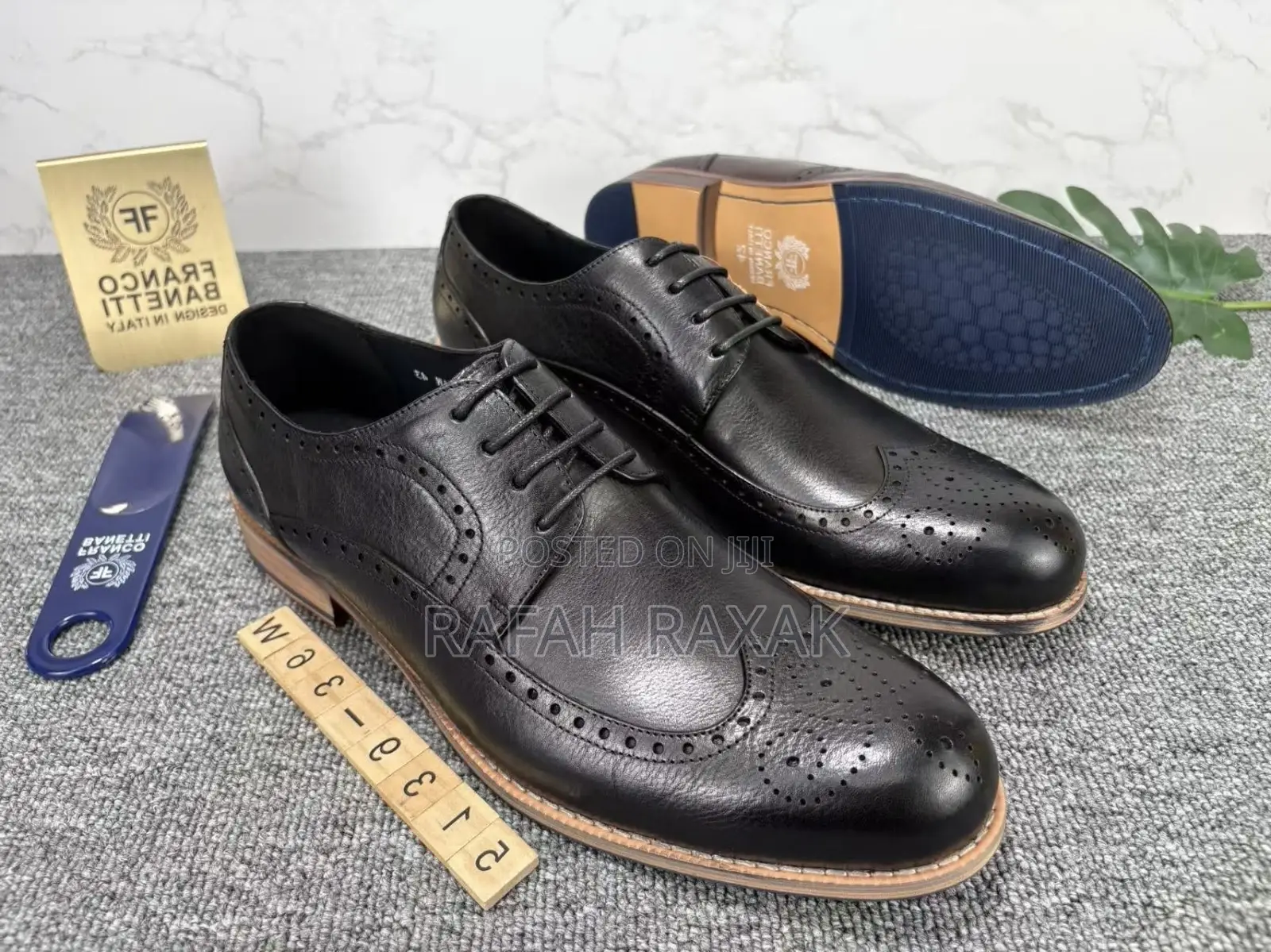 Men’S Franco Banetti Oxfords Formal Gentle Leather Shoes