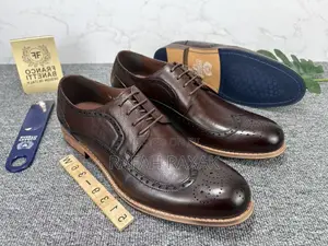 Men’S Coffee Brown Franco Banetti Oxford Gentle Office Shoes