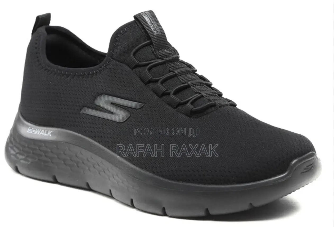Men’S Triple Black Skechers Go Walk Flex Light Sneakers