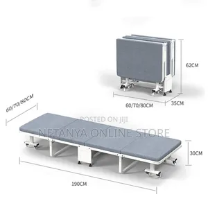 Foldable Metal Strong Frame Single Bed
