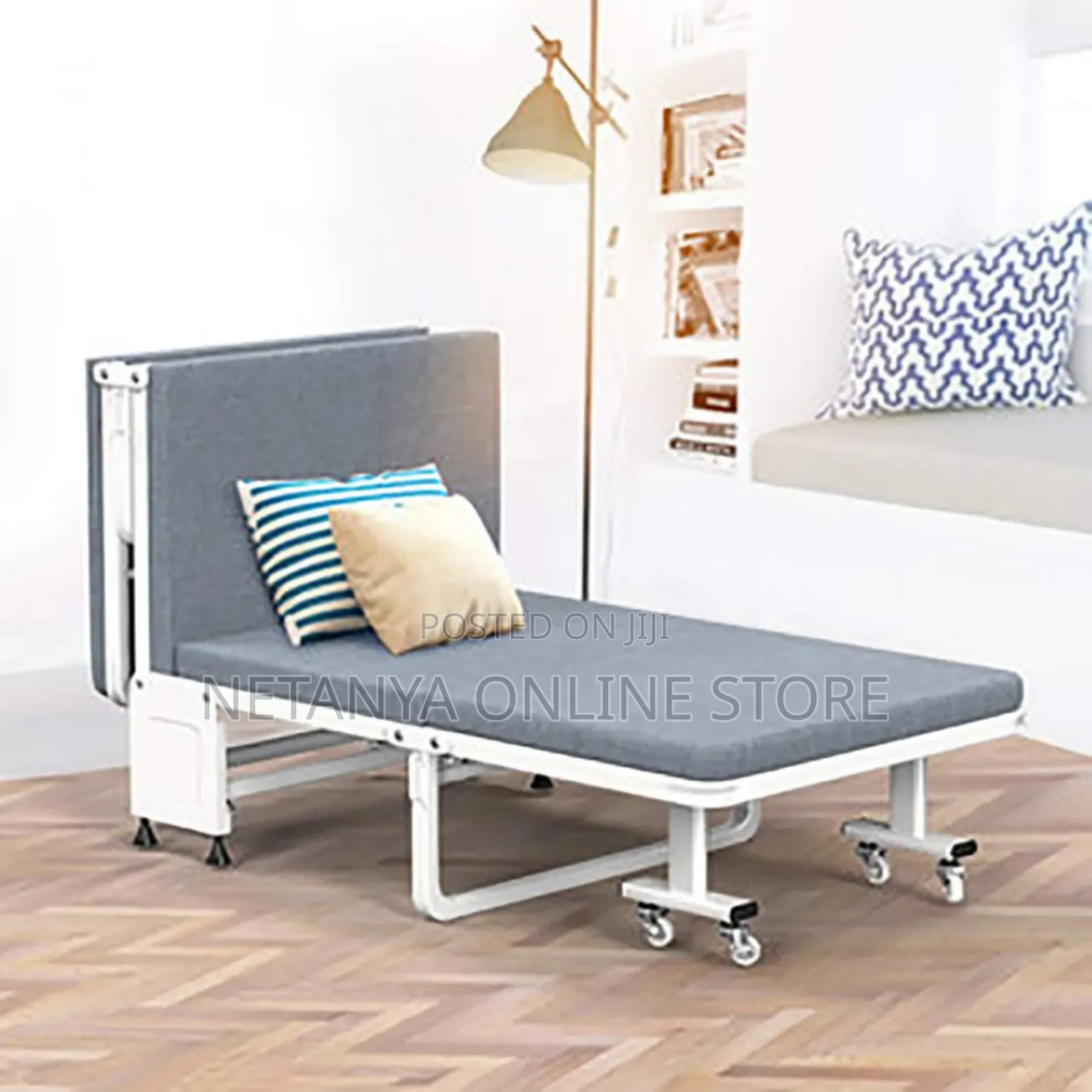 Foldable Metal Strong Frame Single Bed