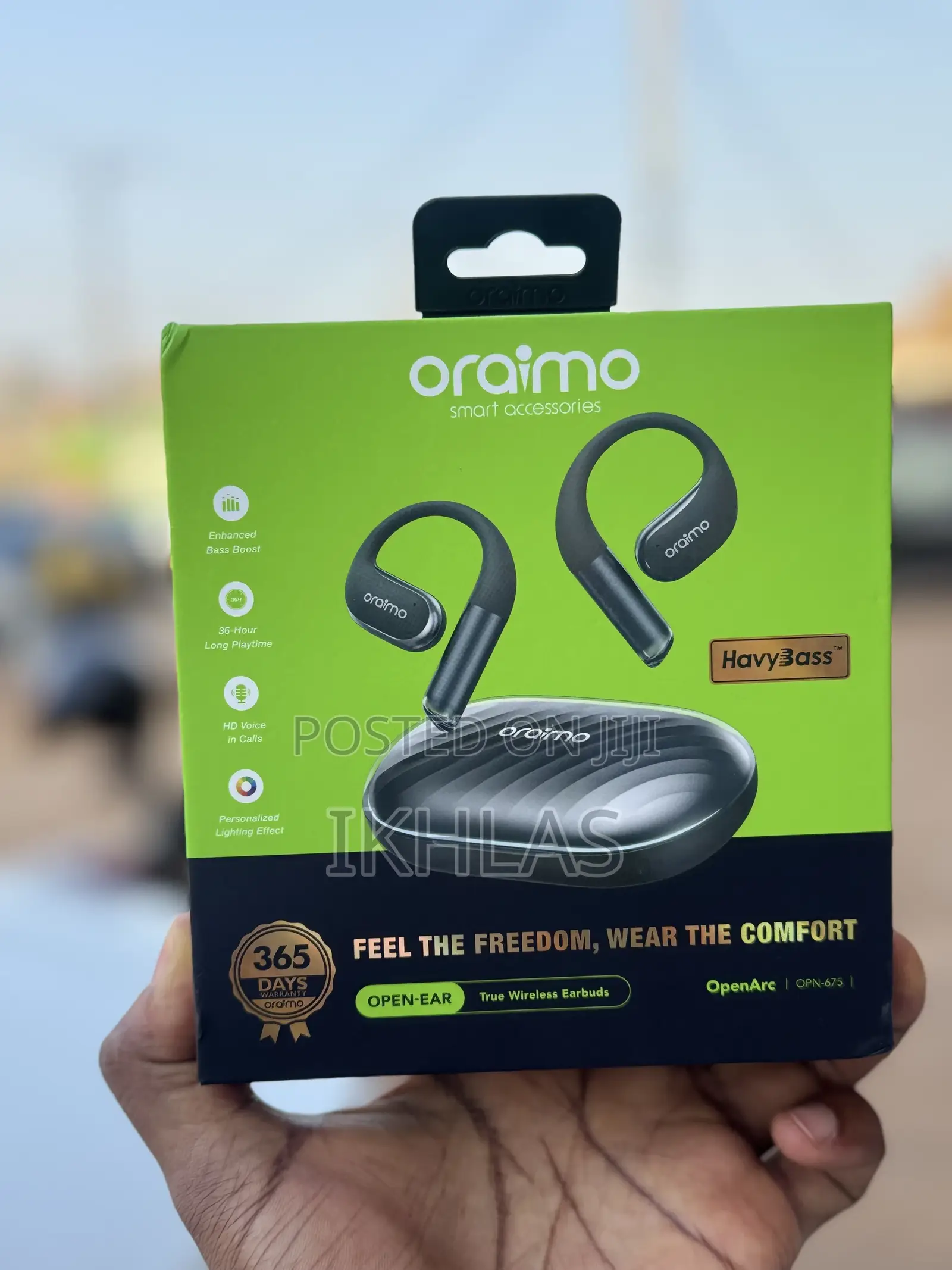 Oraimo Openarc Open-Ear Wireless Earphones With 36hr Battery