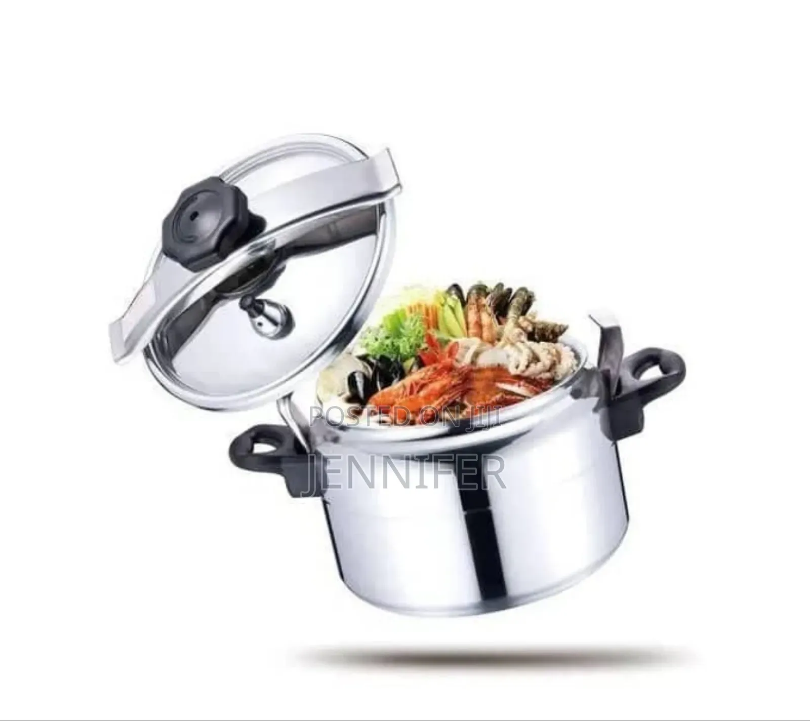 Home Silver Stainless Steel Manual Aluminum Pressure Cooker