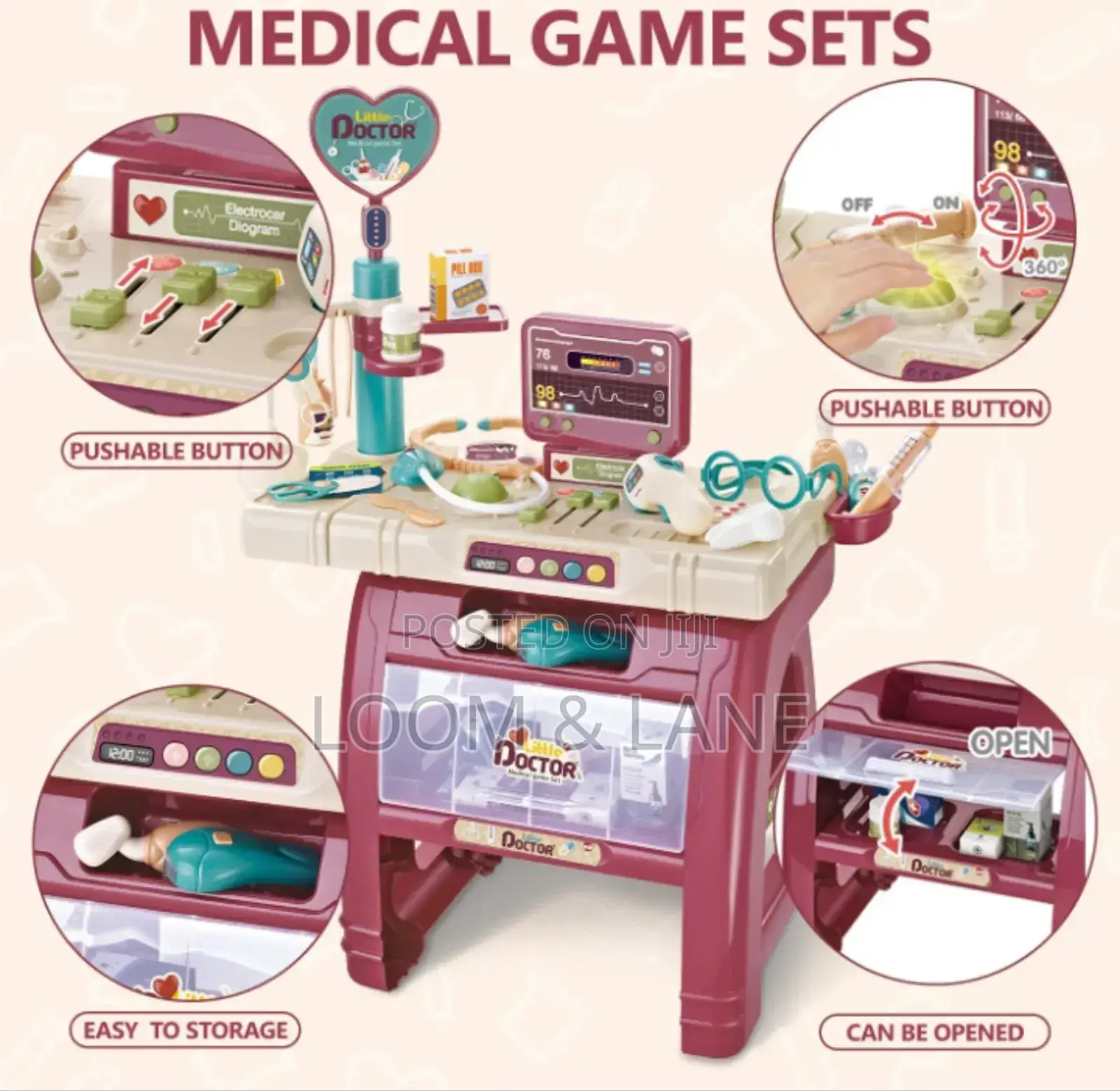 23pcs Kids Doctor Game Set(Doctor Play House)