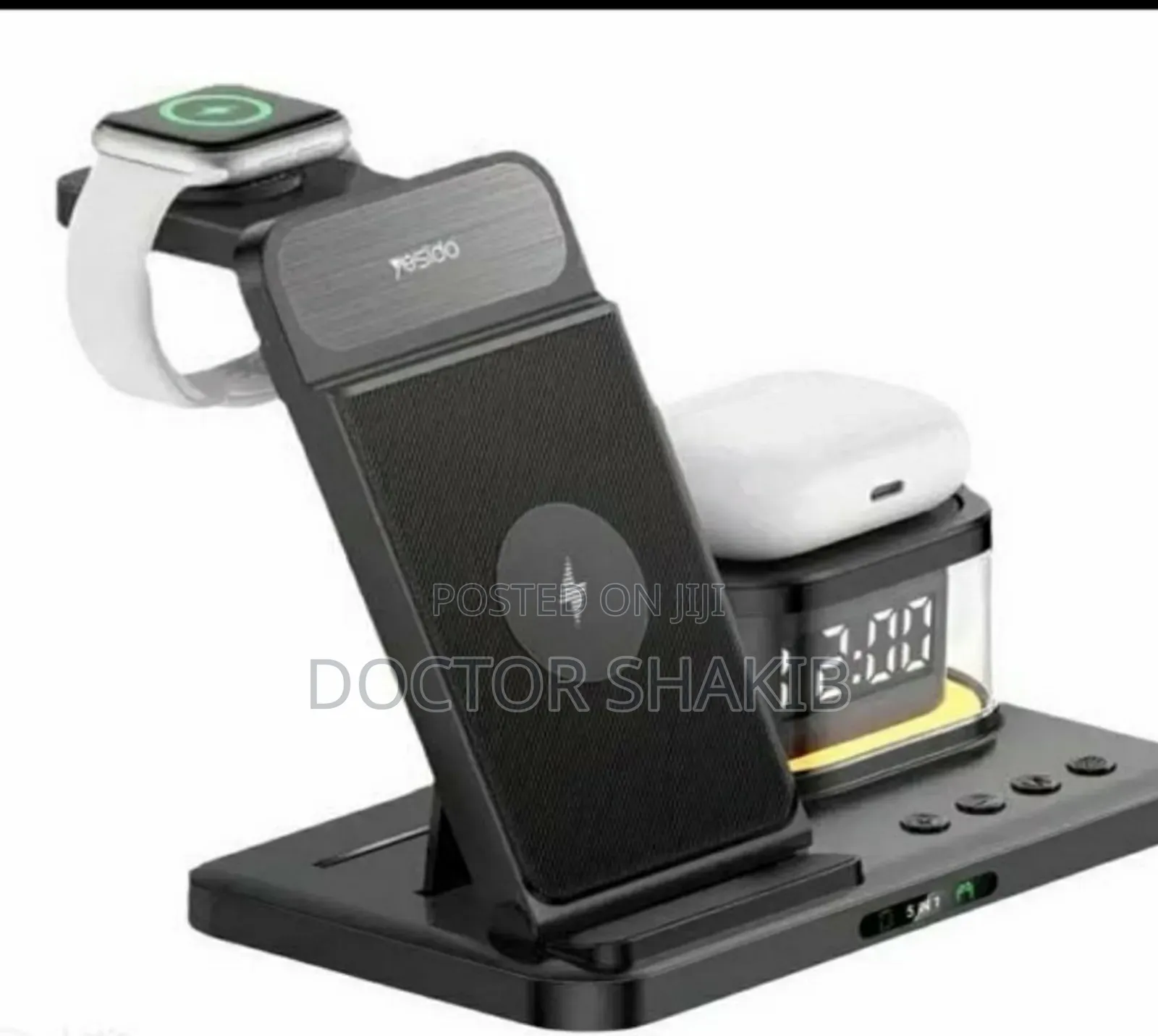 Quality Yesido Ds22 5-in-1 Wireless Charger With Clock
