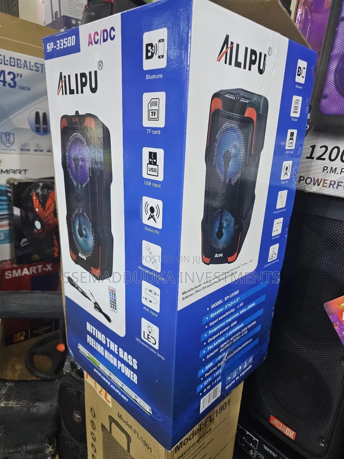 Alipu Sp-3350d Ac/Dc Rechargeable Speaker