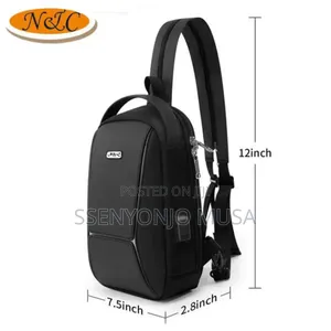 N C Daypack With Usb Charger - Crossbody Shoulder Backpack