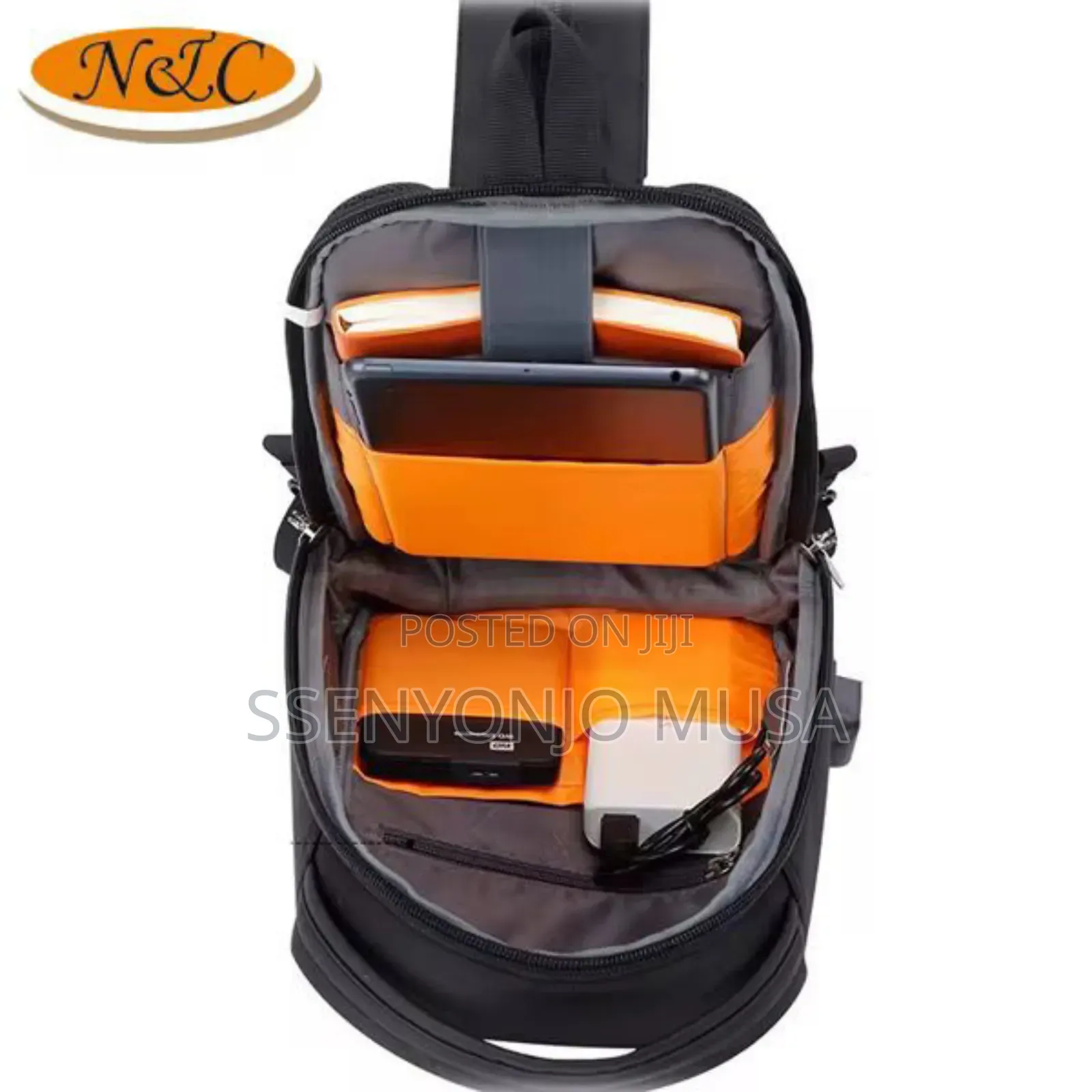 N C Daypack With Usb Charger - Crossbody Shoulder Backpack