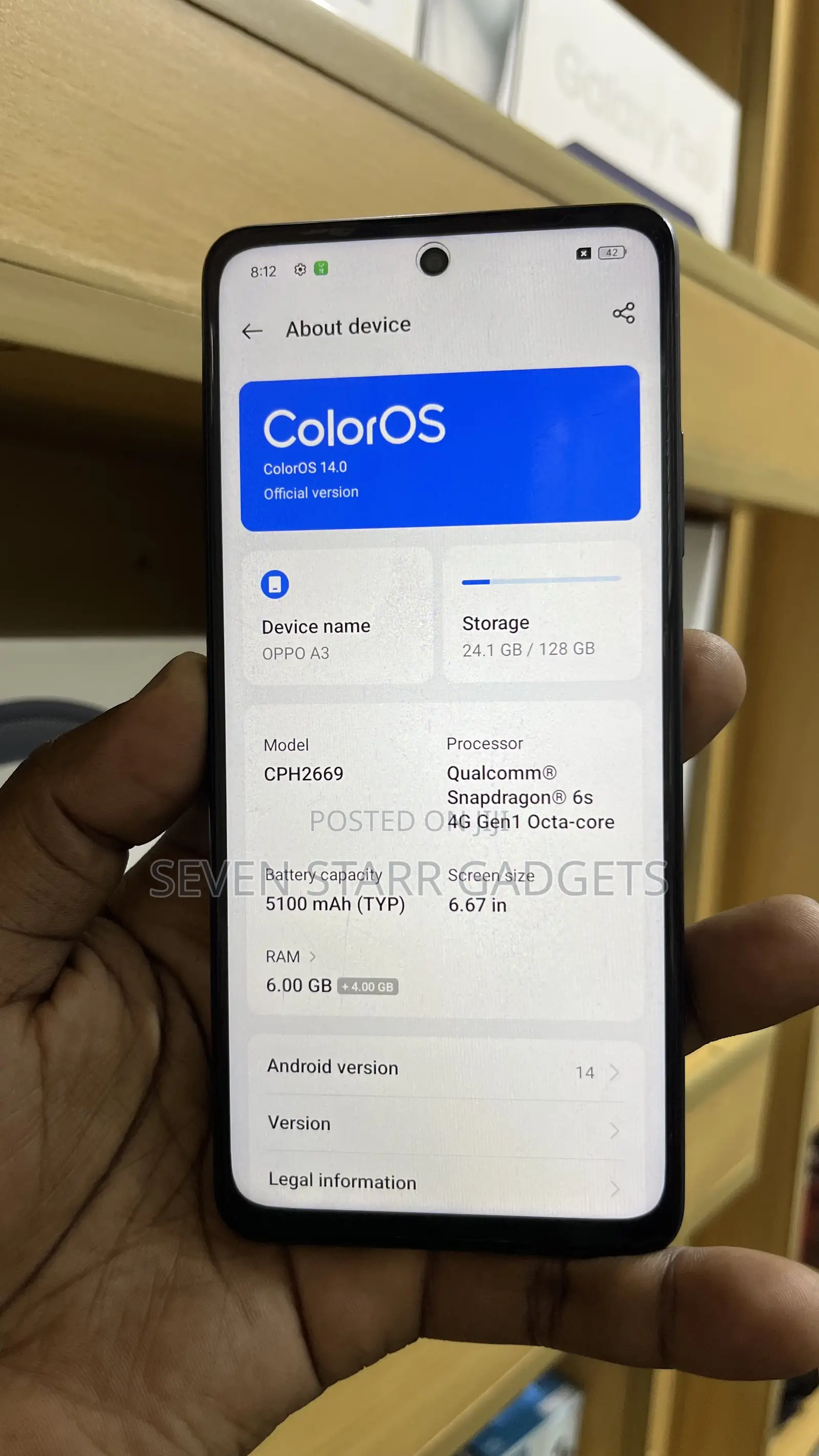 Oppo A3 128 GB Black